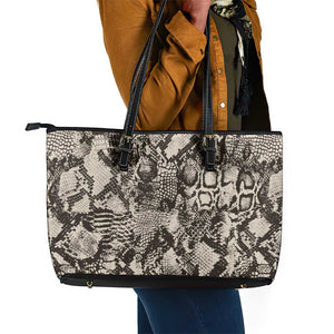 African Wild Animal Skins Leather Tote Bag Snake and Crocodile Mix Skin - African Pride