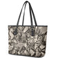 African Wild Animal Skins Leather Tote Bag Snake and Crocodile Mix Skin - African Pride