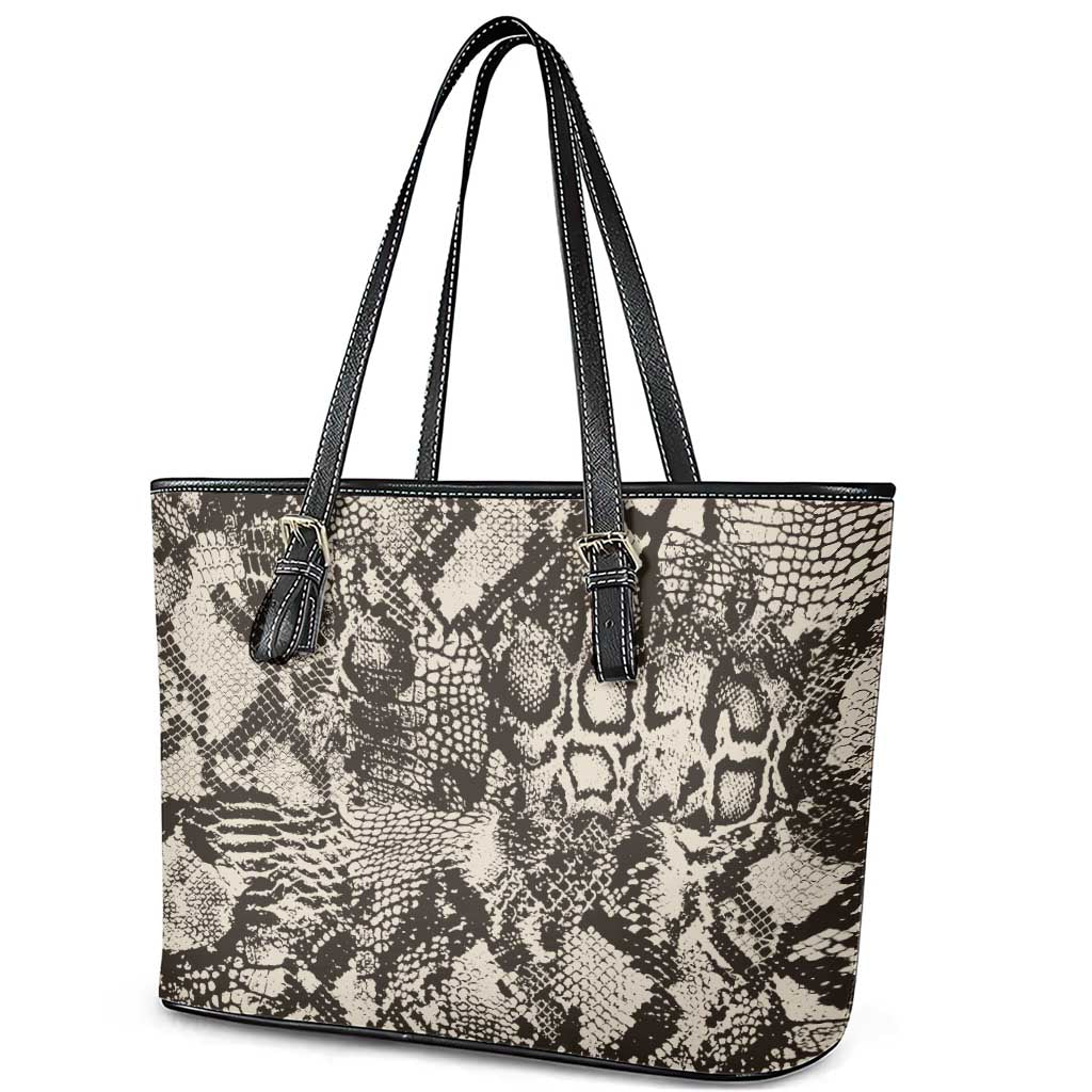 African Wild Animal Skins Leather Tote Bag Snake and Crocodile Mix Skin - African Pride