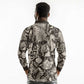 African Wild Animal Skins Long Sleeve Polo Shirt Snake and Crocodile Mix Skin - African Pride