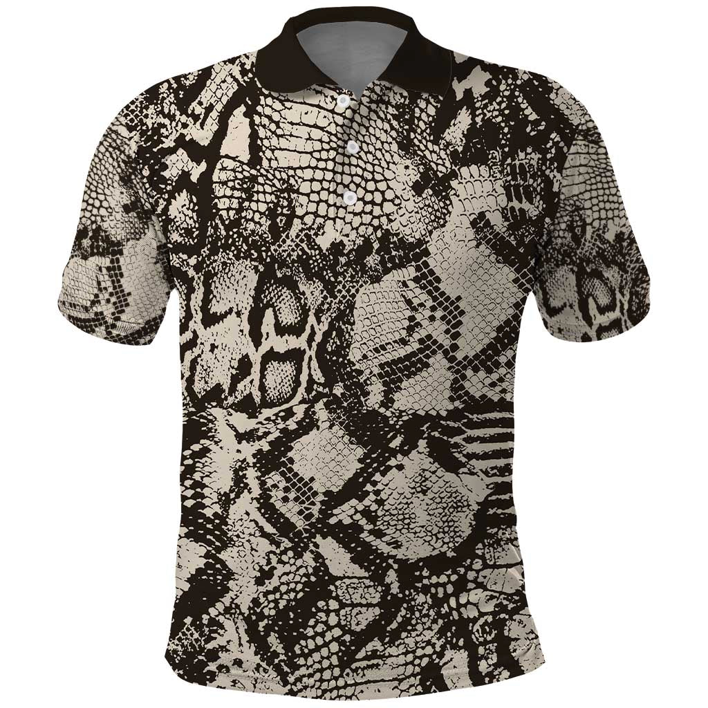 African Wild Animal Skins Polo Shirt Snake and Crocodile Mix Skin - African Pride