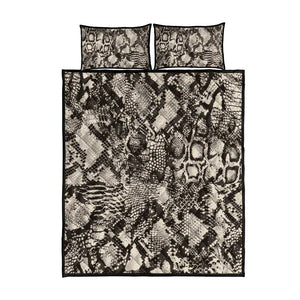 African Wild Animal Skins Quilt Bed Set Snake and Crocodile Mix Skin - African Pride