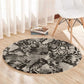 African Wild Animal Skins Round Carpet Snake and Crocodile Mix Skin - African Pride