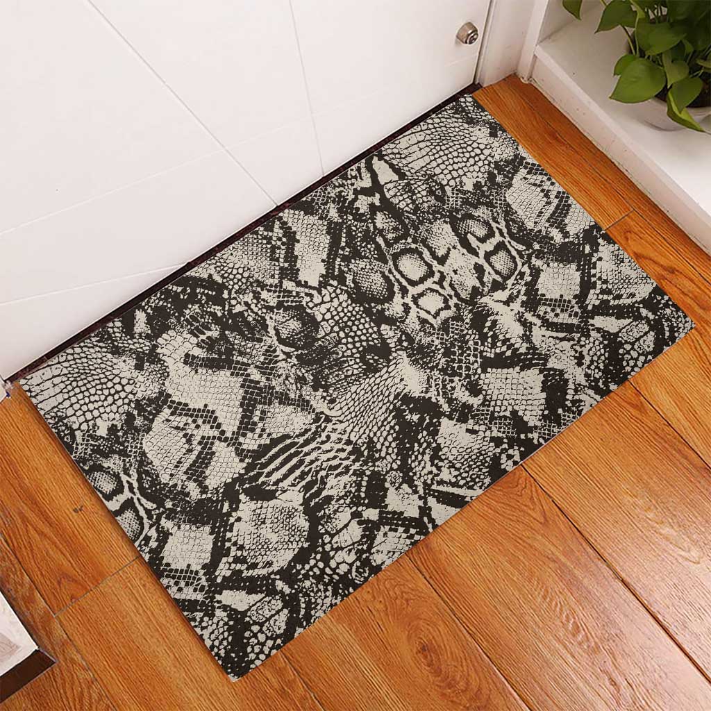 African Wild Animal Skins Rubber Doormat Snake and Crocodile Mix Skin - African Pride