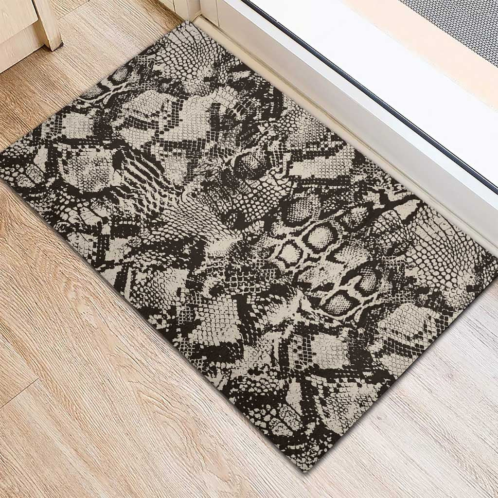 African Wild Animal Skins Rubber Doormat Snake and Crocodile Mix Skin - African Pride
