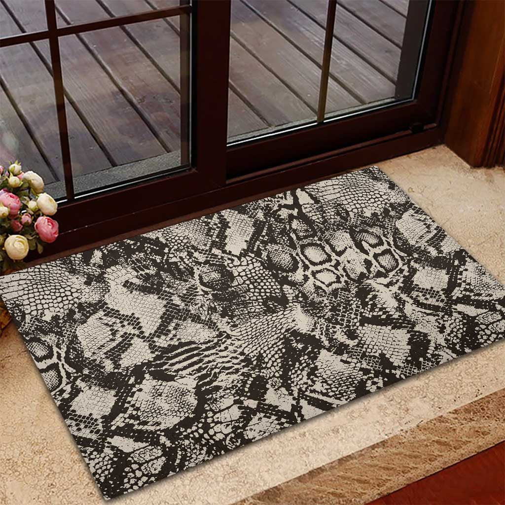 African Wild Animal Skins Rubber Doormat Snake and Crocodile Mix Skin - African Pride