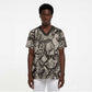 African Wild Animal Skins Scrub Top Snake and Crocodile Mix Skin