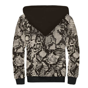 African Wild Animal Skins Sherpa Hoodie Snake and Crocodile Mix Skin - African Pride