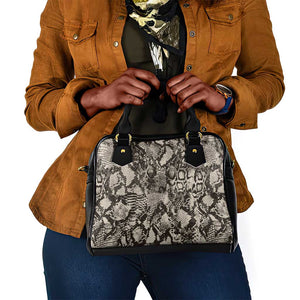 African Wild Animal Skins Shoulder Handbag Snake and Crocodile Mix Skin - African Pride