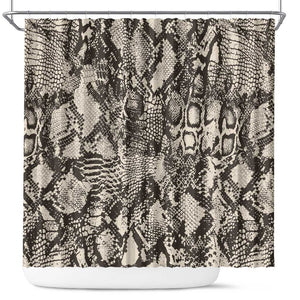 African Wild Animal Skins Shower Curtain Snake and Crocodile Mix Skin - African Pride