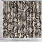 African Wild Animal Skins Shower Curtain Snake and Crocodile Mix Skin - African Pride