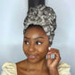 African Wild Animal Skins Simple Headwrap Snake and Crocodile Mix Skin