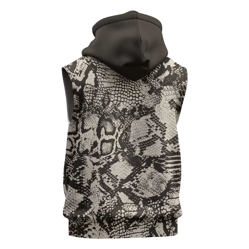 African Wild Animal Skins Sleeveless Hoodie Snake and Crocodile Mix Skin - African Pride