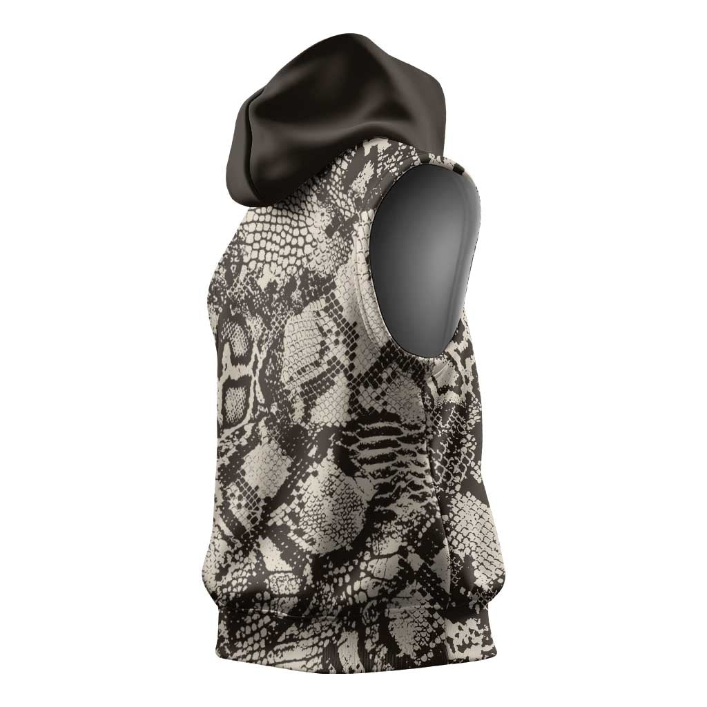 African Wild Animal Skins Sleeveless Hoodie Snake and Crocodile Mix Skin - African Pride