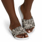 African Wild Animal Skins Slide Sandals Snake and Crocodile Mix Skin