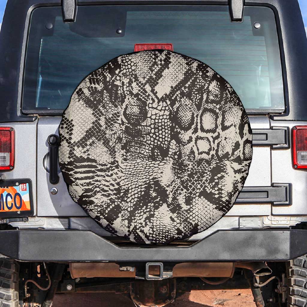 African Wild Animal Skins Spare Tire Cover Snake and Crocodile Mix Skin - African Pride