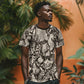 African Wild Animal Skins T shirt Snake and Crocodile Mix Skin - African Pride