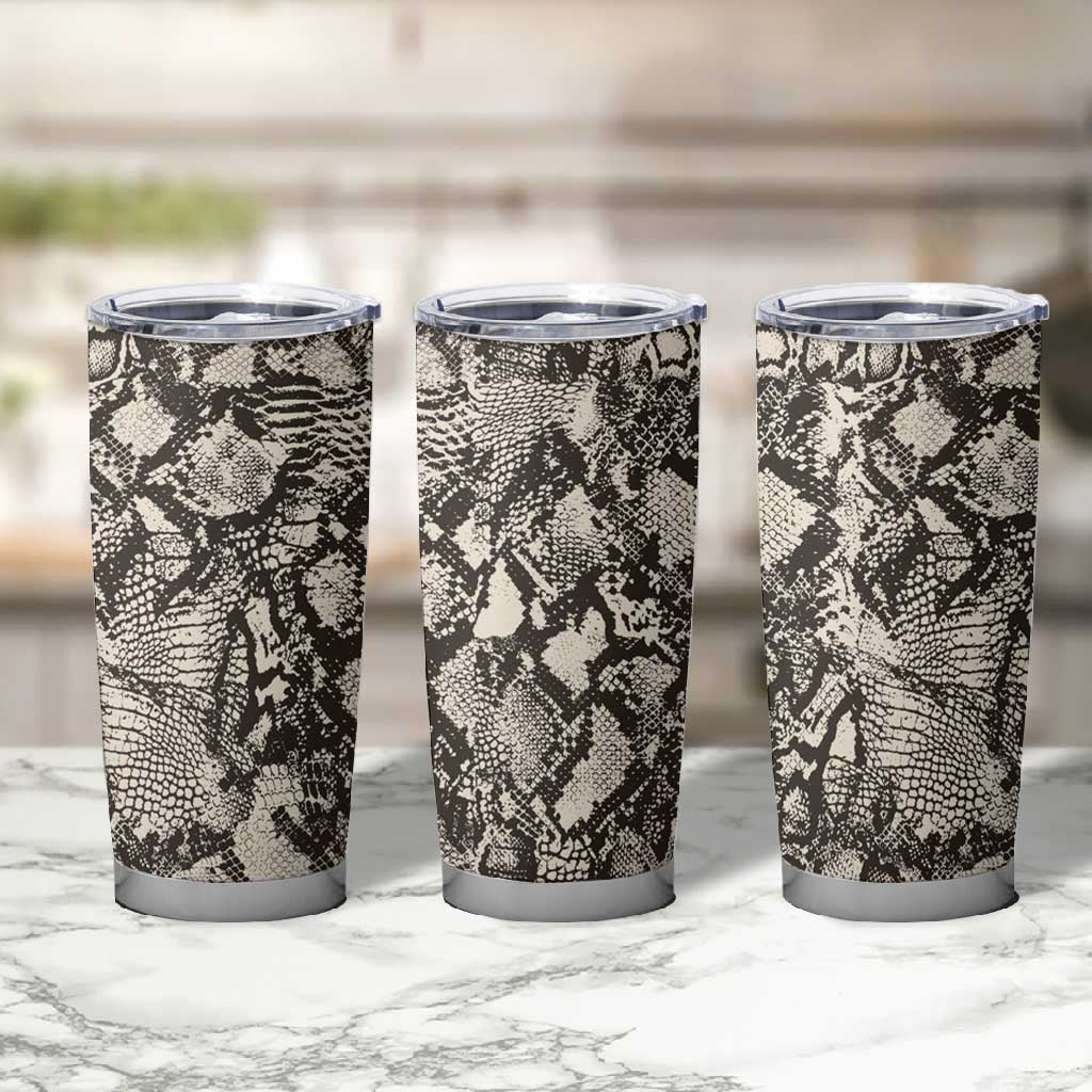 African Wild Animal Skins Tumbler Cup Snake and Crocodile Mix Skin - African Pride