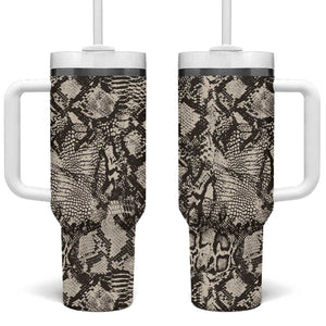 African Wild Animal Skins Tumbler With Handle Snake and Crocodile Mix Skin - African Pride