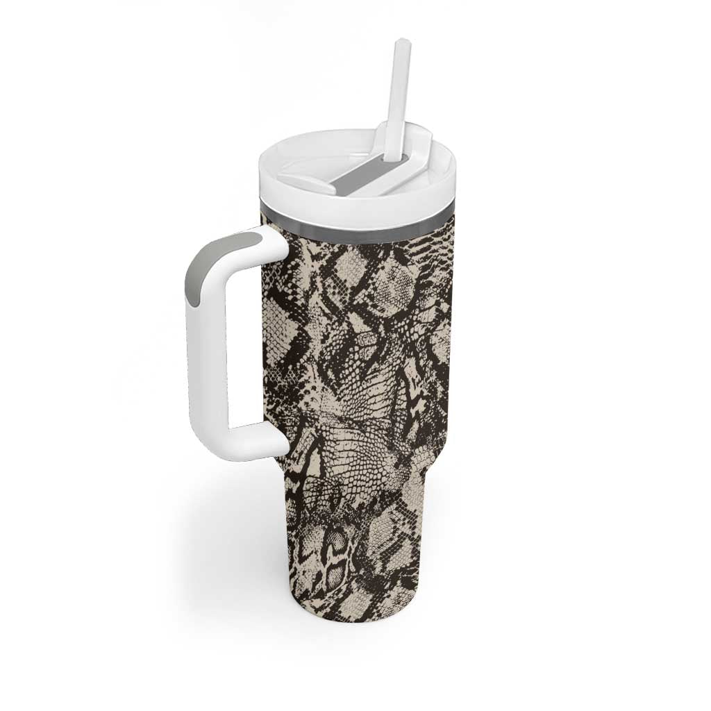 African Wild Animal Skins Tumbler With Handle Snake and Crocodile Mix Skin - African Pride