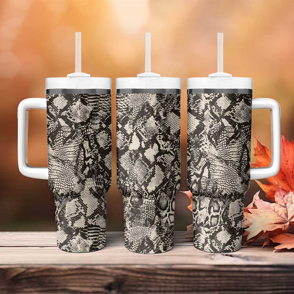 African Wild Animal Skins Tumbler With Handle Snake and Crocodile Mix Skin - African Pride