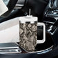 African Wild Animal Skins Tumbler With Handle Snake and Crocodile Mix Skin - African Pride