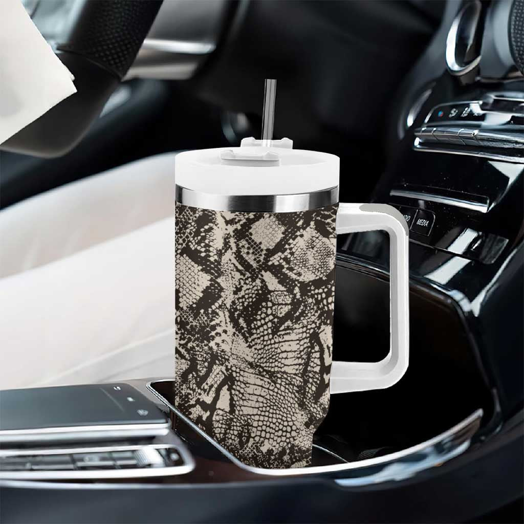 African Wild Animal Skins Tumbler With Handle Snake and Crocodile Mix Skin - African Pride