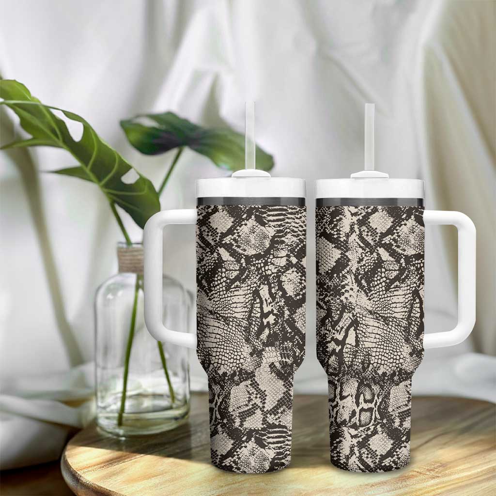 African Wild Animal Skins Tumbler With Handle Snake and Crocodile Mix Skin - African Pride