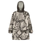 African Wild Animal Skins Wearable Blanket Hoodie Snake and Crocodile Mix Skin - African Pride
