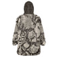 African Wild Animal Skins Wearable Blanket Hoodie Snake and Crocodile Mix Skin - African Pride