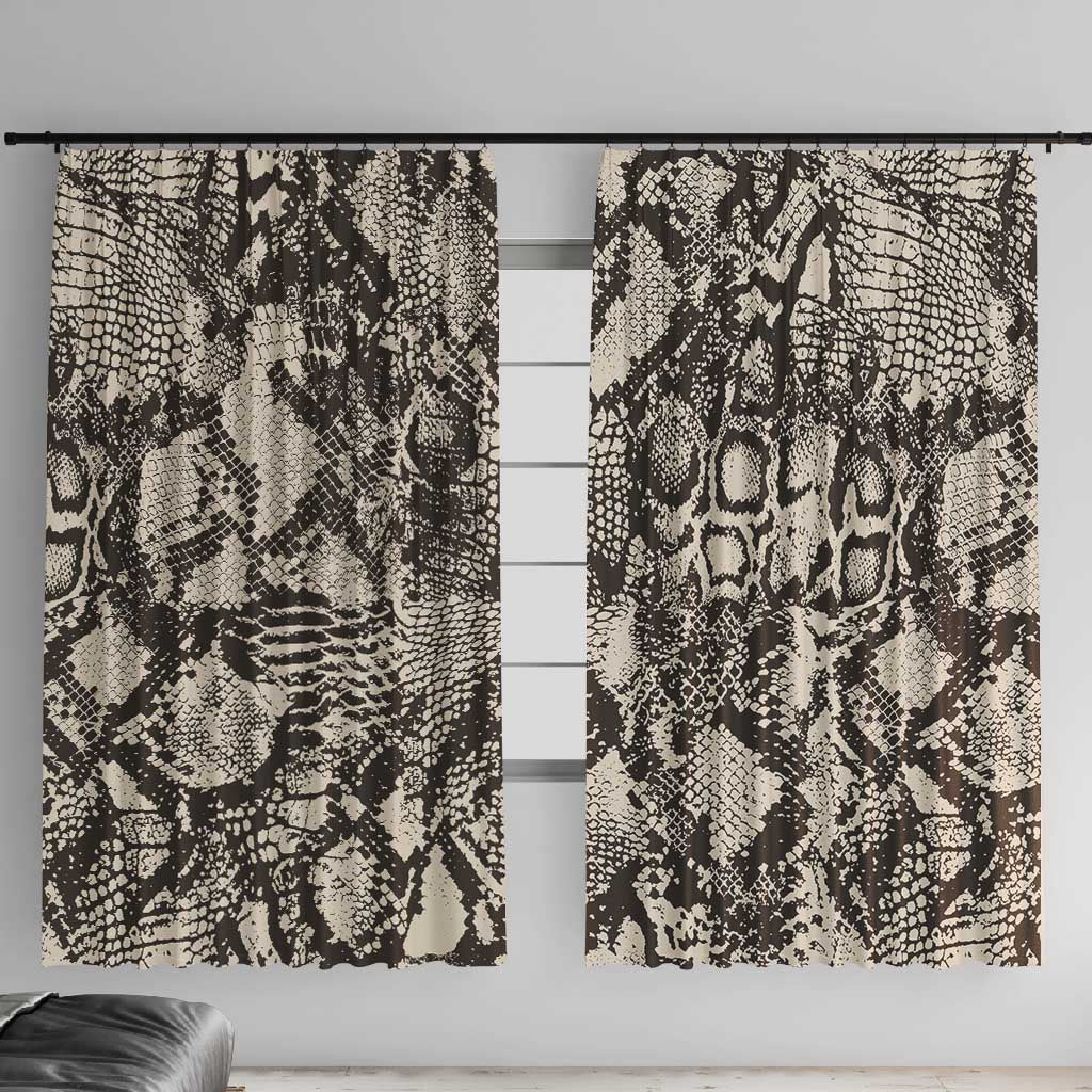 African Wild Animal Skins Window Curtain Snake and Crocodile Mix Skin - African Pride