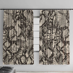 African Wild Animal Skins Window Curtain Snake and Crocodile Mix Skin - African Pride