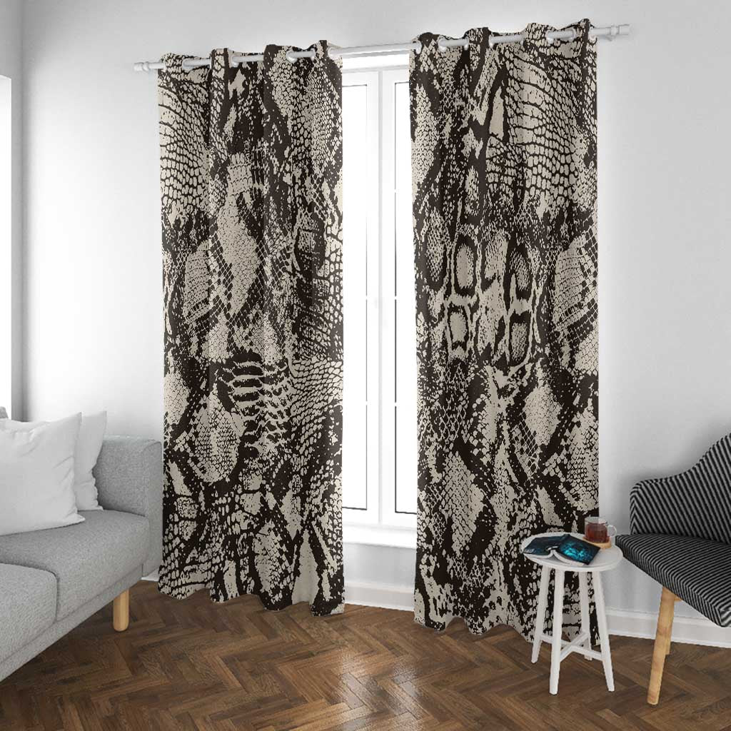 African Wild Animal Skins Window Curtain Snake and Crocodile Mix Skin - African Pride
