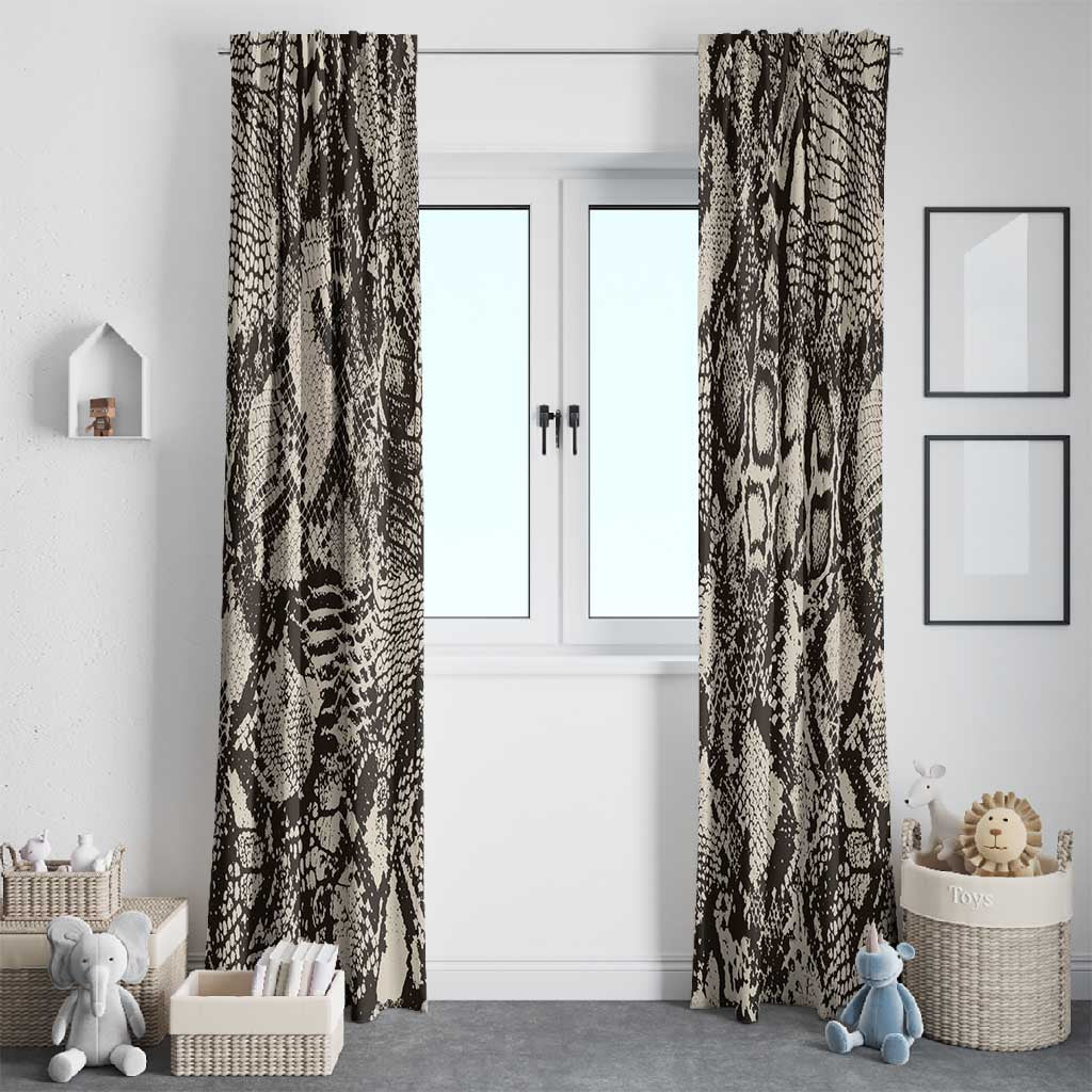 African Wild Animal Skins Window Curtain Snake and Crocodile Mix Skin - African Pride