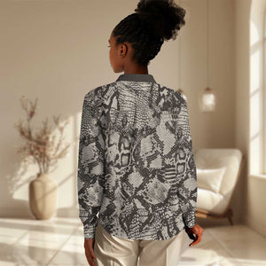 African Wild Animal Skins Women Casual Shirt Snake and Crocodile Mix Skin - African Pride
