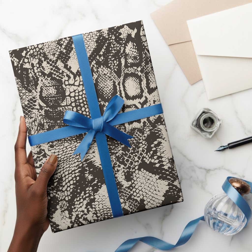 African Wild Animal Skins Wrapping Paper Snake and Crocodile Mix Skin - African Pride