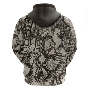 African Wild Animal Skins Zip Hoodie Snake and Crocodile Mix Skin - African Pride