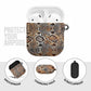 African Wild Animal Skins AirPods Case Vintage Snake Skin Pattern