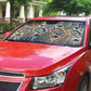 African Wild Animal Skins Auto Sun Shade Vintage Snake Skin Pattern