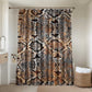 African Wild Animal Skins Bathroom Set Vintage Snake Skin Pattern