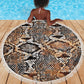 African Wild Animal Skins Beach Blanket Vintage Snake Skin Pattern - African Pride