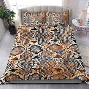 African Wild Animal Skins Bedding Set Vintage Snake Skin Pattern - African Pride