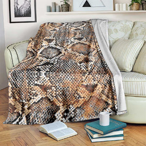 African Wild Animal Skins Blanket Vintage Snake Skin Pattern - African Pride