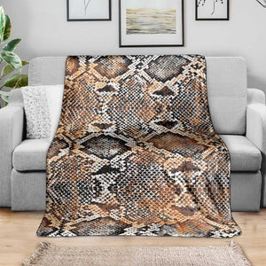 African Wild Animal Skins Blanket Vintage Snake Skin Pattern - African Pride