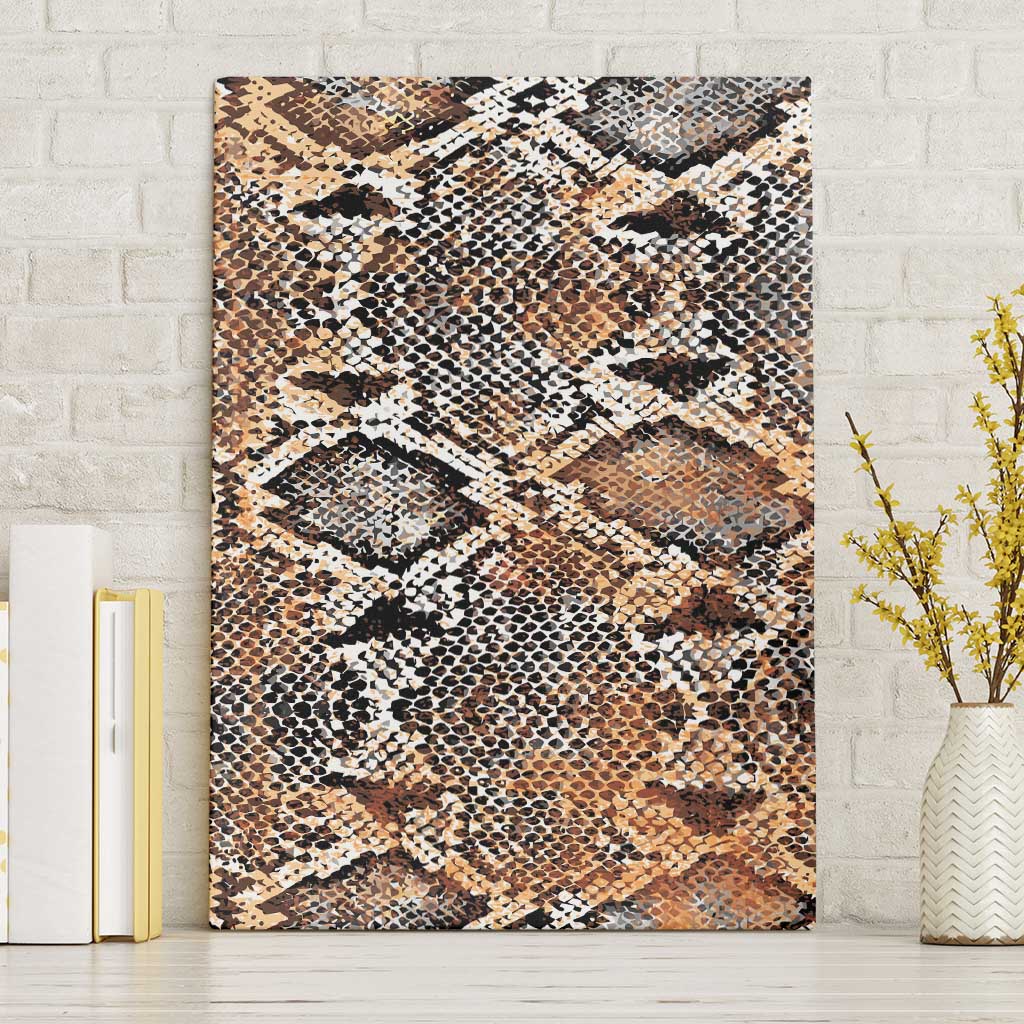 African Wild Animal Skins Canvas Wall Art Vintage Snake Skin Pattern - African Pride