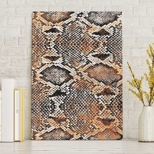 African Wild Animal Skins Canvas Wall Art Vintage Snake Skin Pattern - African Pride