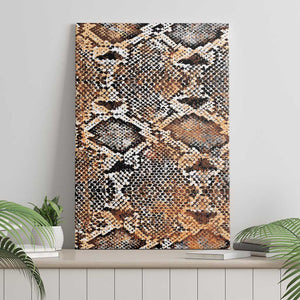 African Wild Animal Skins Canvas Wall Art Vintage Snake Skin Pattern - African Pride