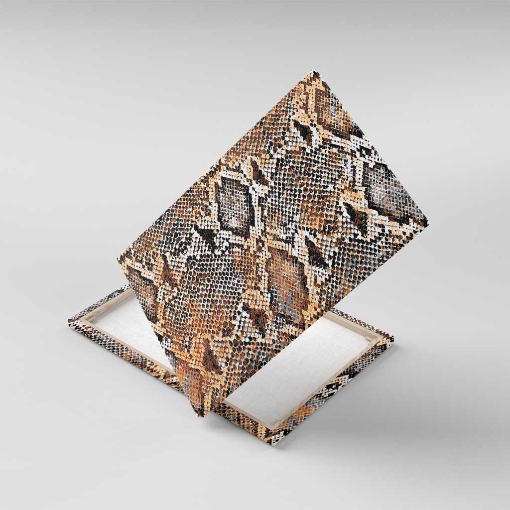 African Wild Animal Skins Canvas Wall Art Vintage Snake Skin Pattern - African Pride