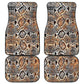 African Wild Animal Skins Car Mats Vintage Snake Skin Pattern - African Pride