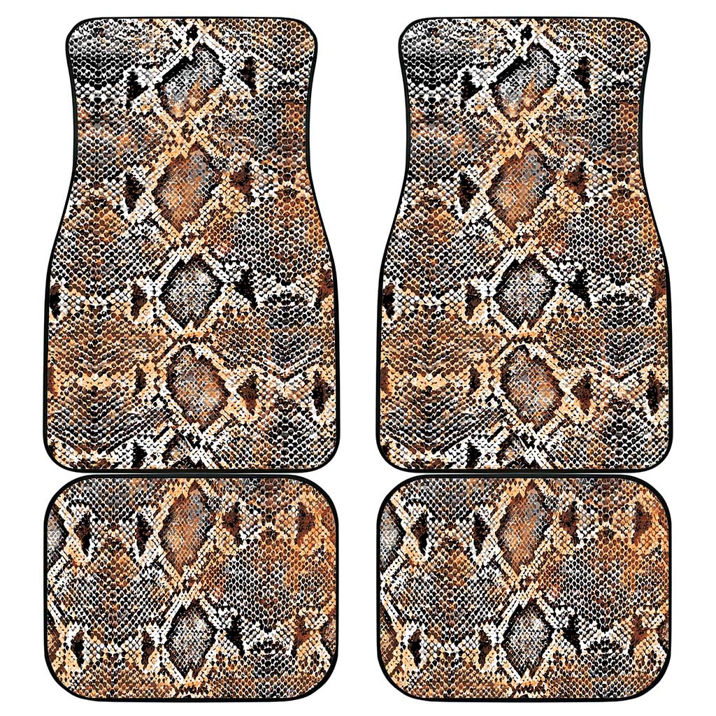 African Wild Animal Skins Car Mats Vintage Snake Skin Pattern - African Pride